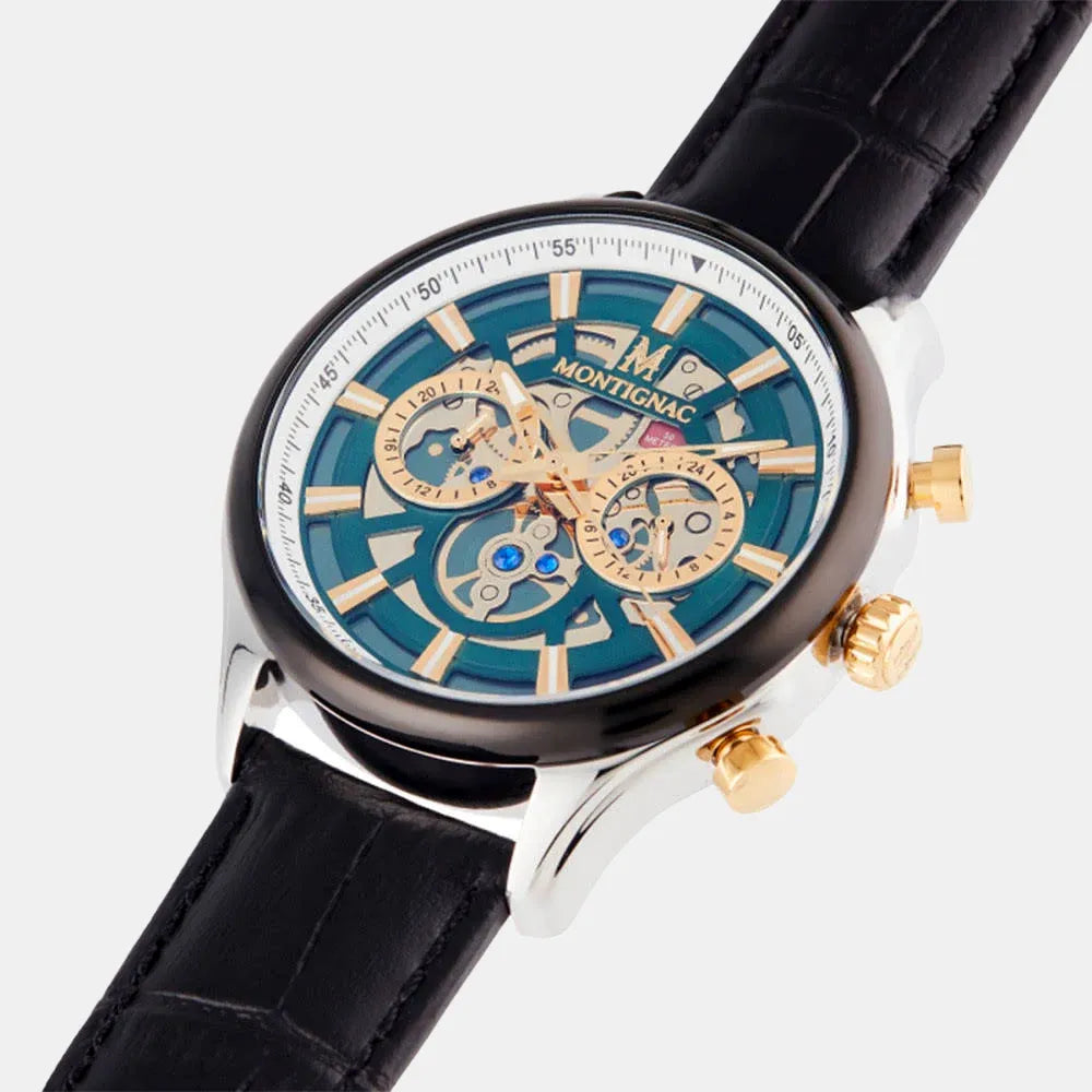 MONTIGNAC Montre MONTIGNAC Origine Homme en Cuir MOW609