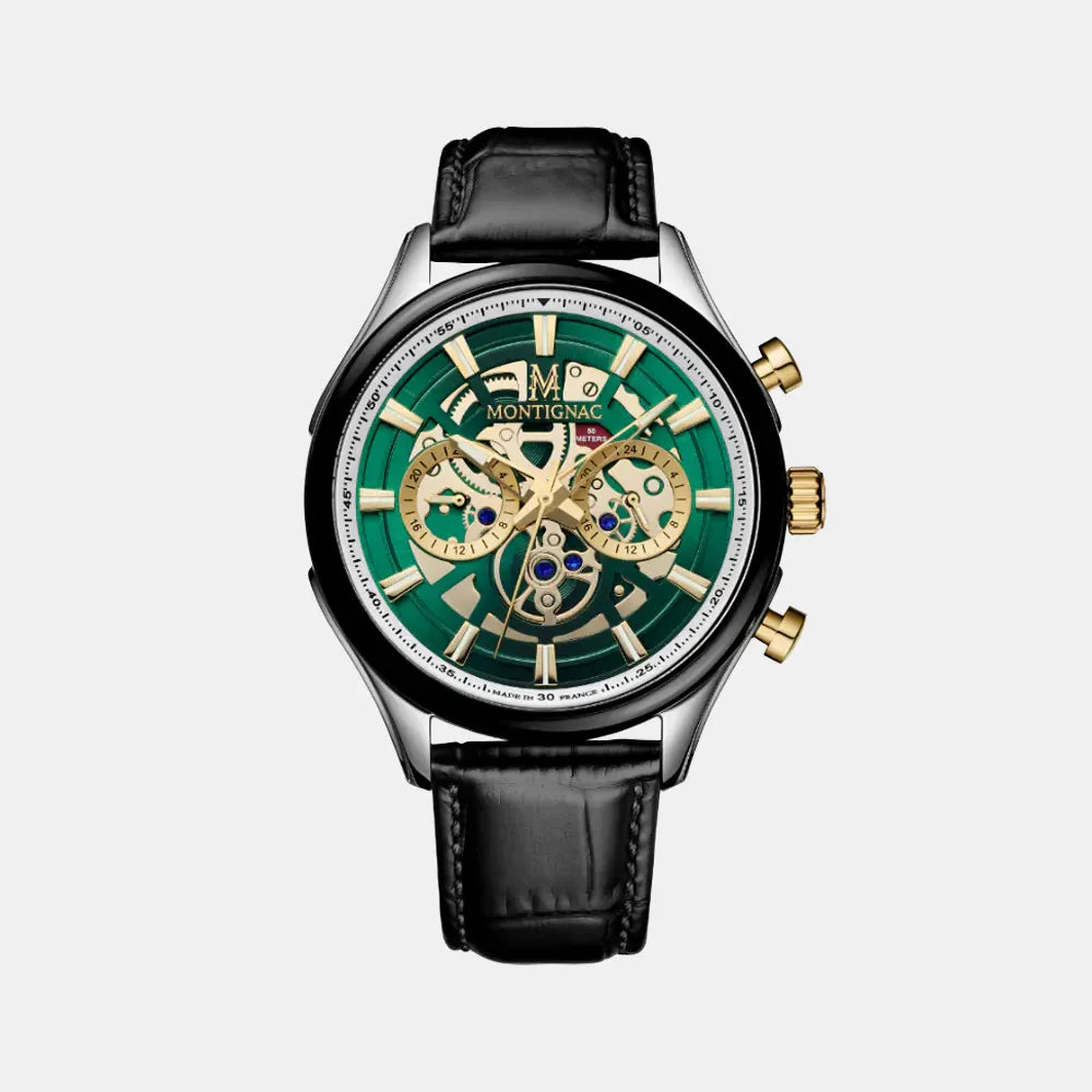 MONTIGNAC Montre MONTIGNAC Origine Homme en Cuir MOW609