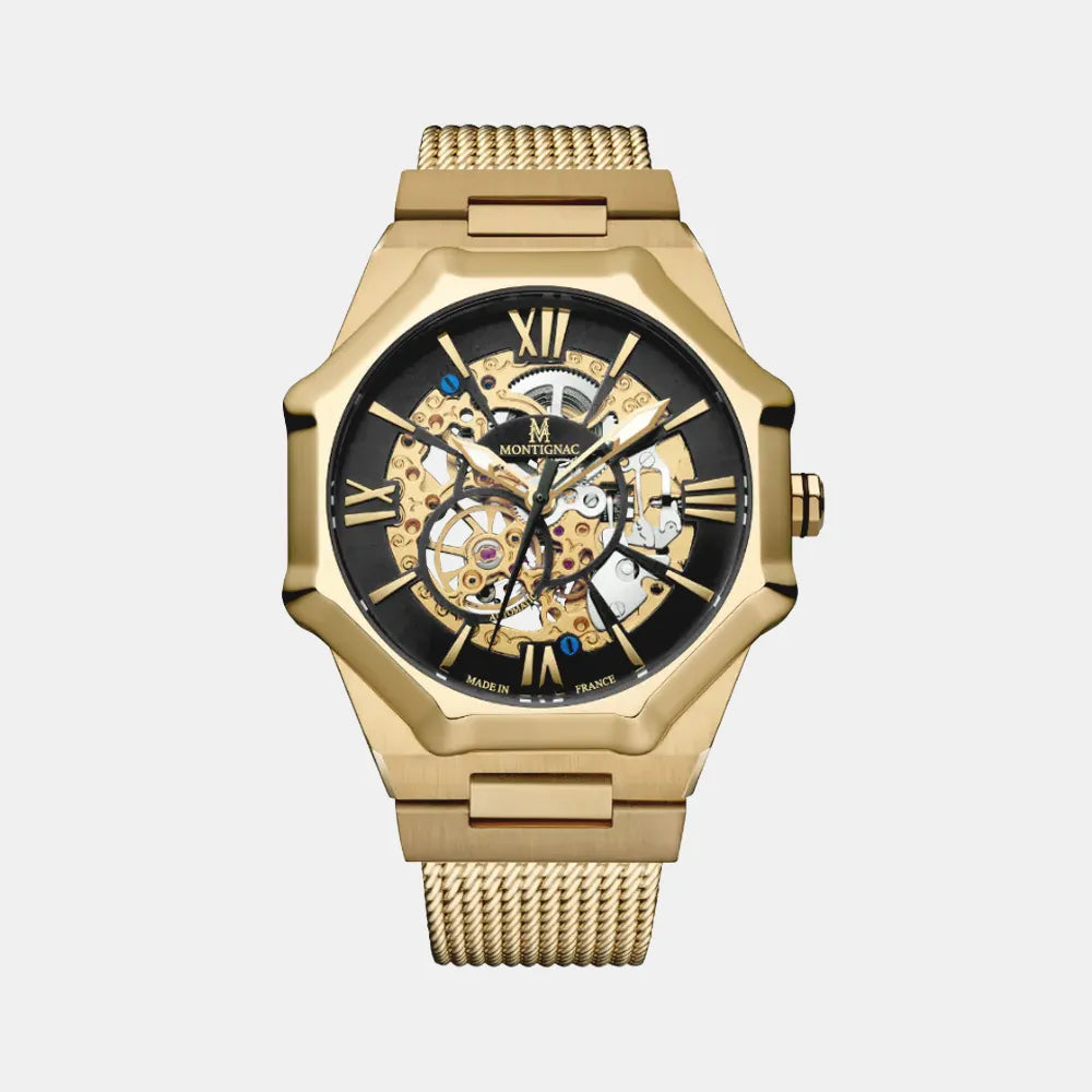 MONTIGNAC Montre MONTIGNAC Sentinel Homme Automatique en Acier MOW807