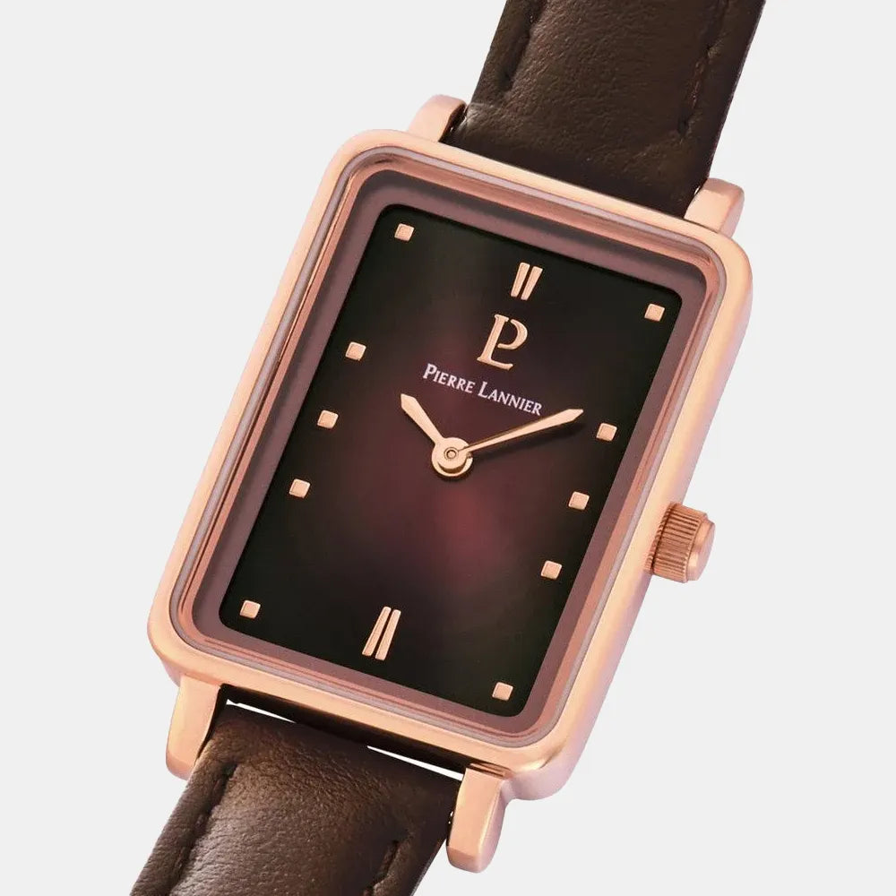 PIERRE LANNIER Montre PIERRE LANNIER Femme Ariane en Cuir Marron 050K984