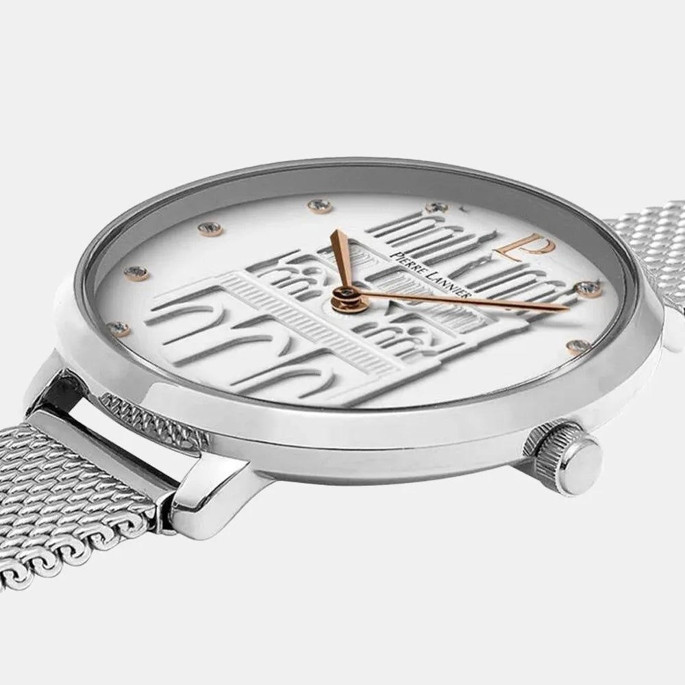 PIERRE LANNIER Montre PIERRE LANNIER Femme Cœur Battant en Acier Milanais 095N601