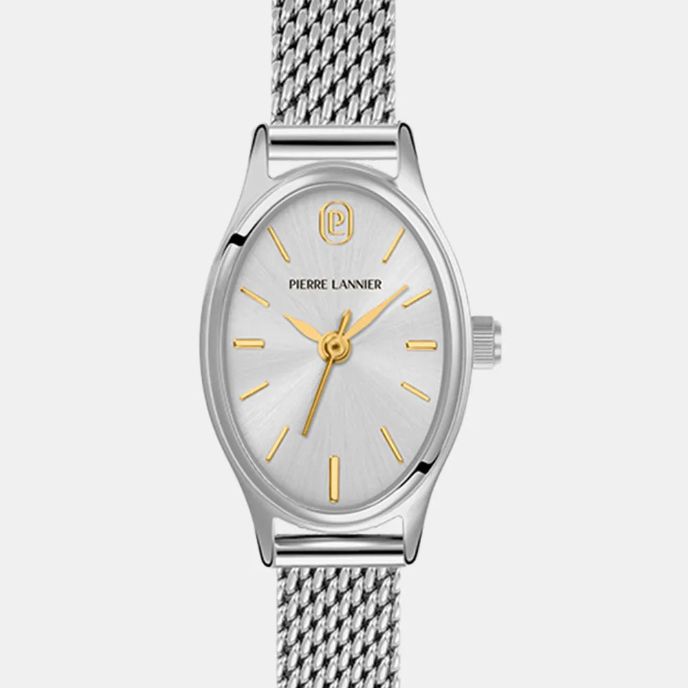 PIERRE LANNIER Montre PIERRE LANNIER Femme en Acier Milanais OVALIA 074M621