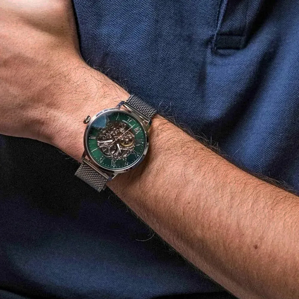 PIERRE LANNIER Montre PIERRE LANNIER Homme Automatic en Acier Milanais 323D171