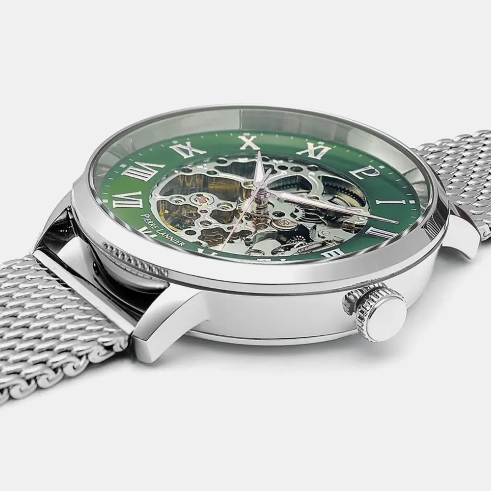 PIERRE LANNIER Montre PIERRE LANNIER Homme Automatic en Acier Milanais 323D171