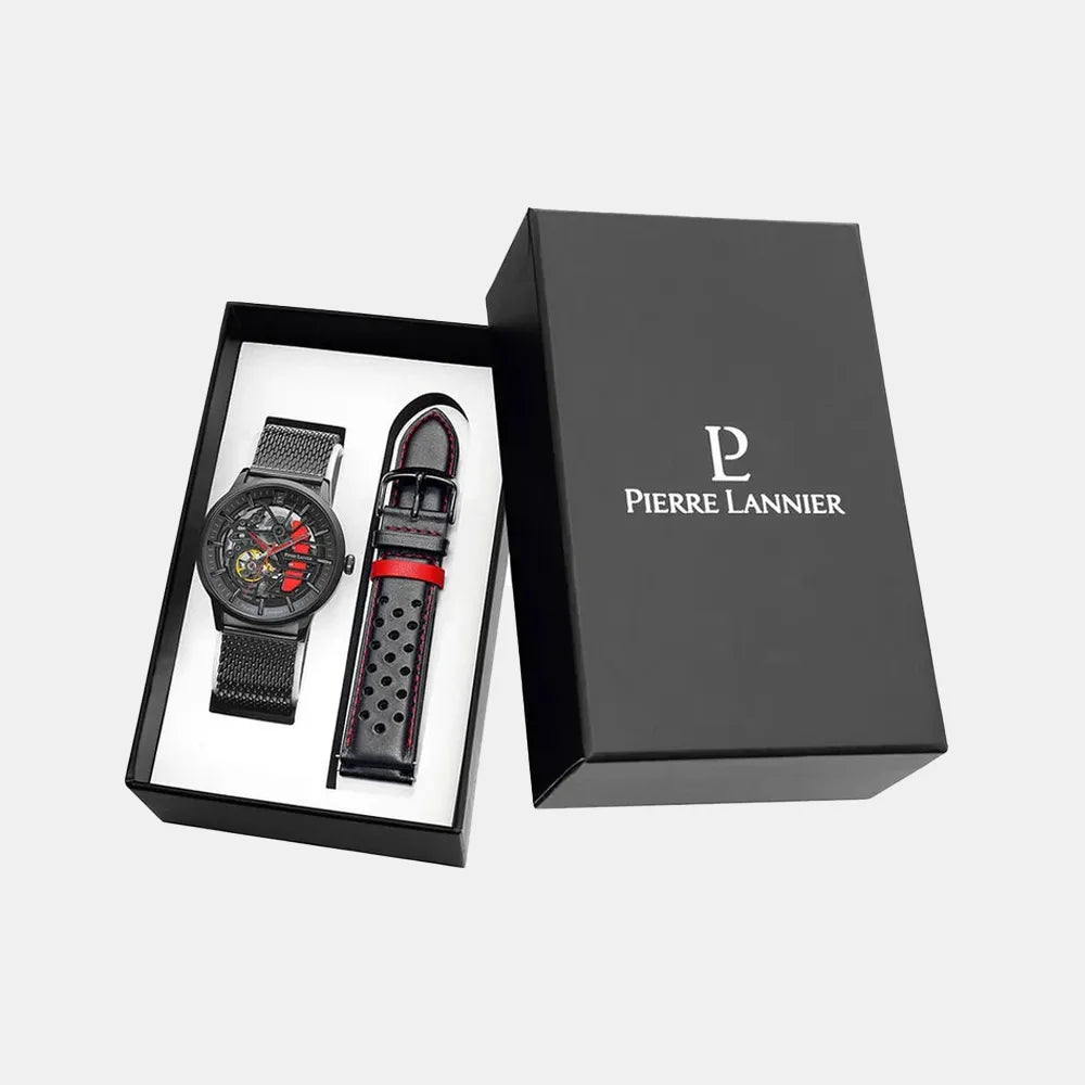 PIERRE LANNIER Montre PIERRE LANNIER Homme Automatic Paddock Bracelets Interchangeables 385C439