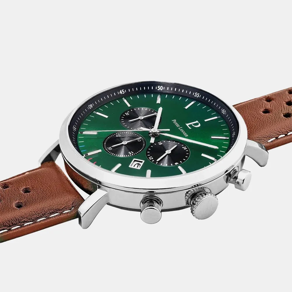 PIERRE LANNIER Montre PIERRE LANNIER Homme Baron Chronographe Vert 219G164