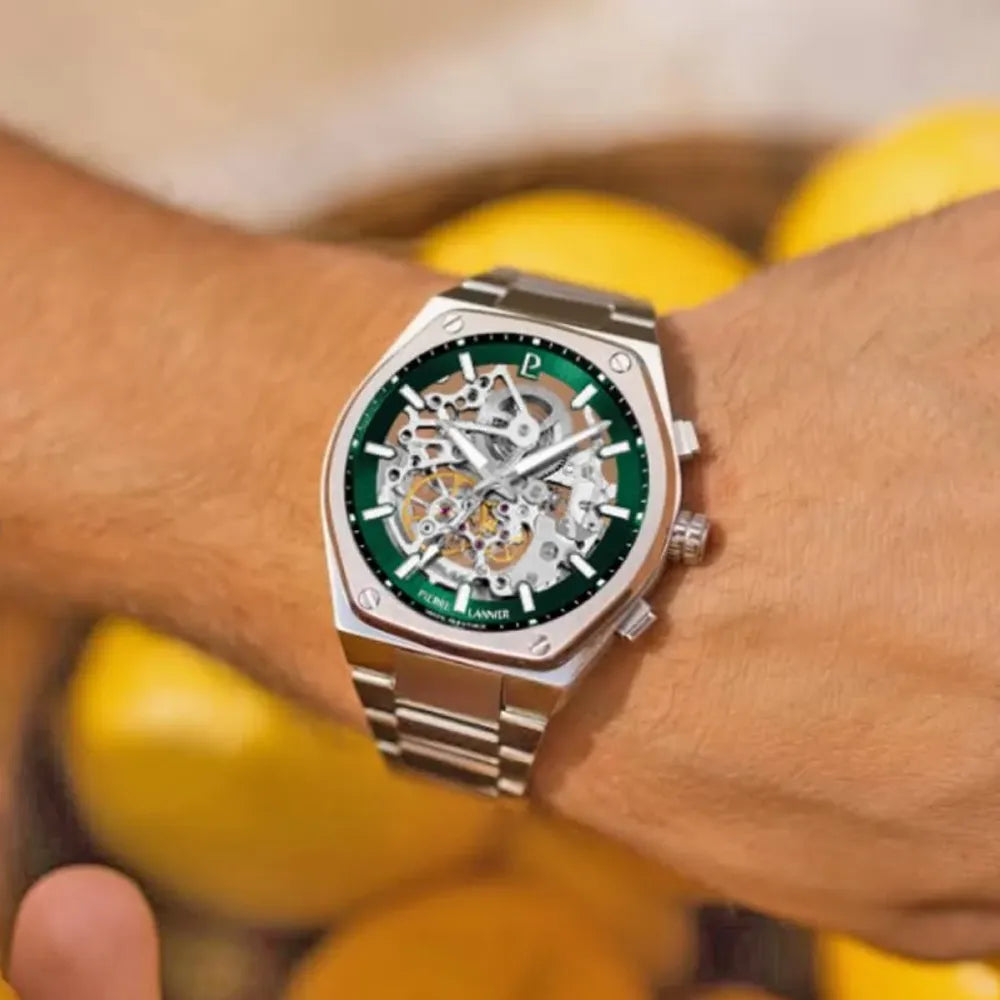 PIERRE LANNIER Montre PIERRE LANNIER Homme Copilote Automatique en Acier 308G171