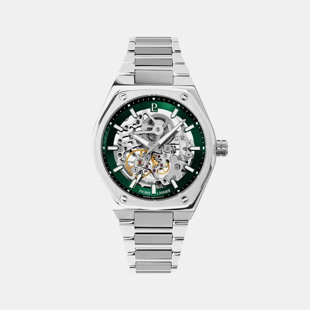 PIERRE LANNIER Montre PIERRE LANNIER Homme Copilote Automatique en Acier 308G171