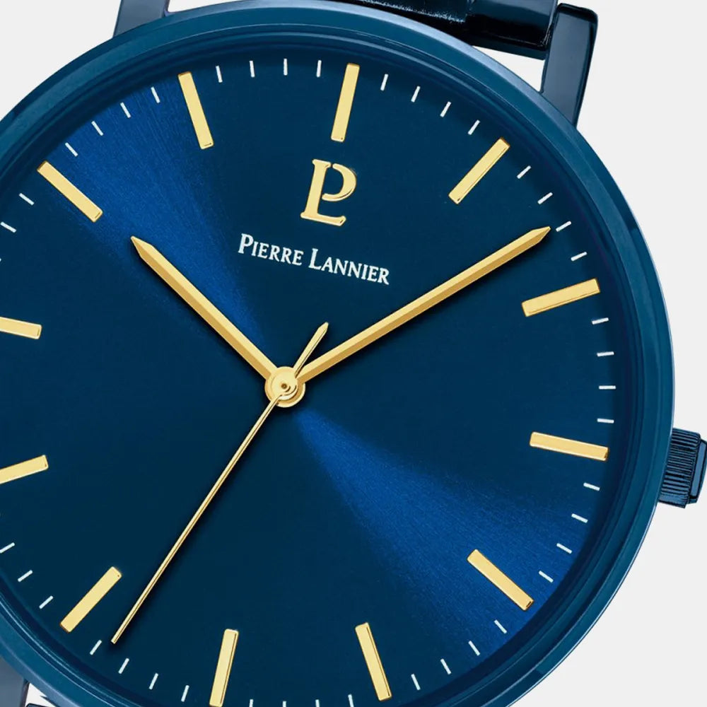 PIERRE LANNIER Montre PIERRE LANNIER Homme Essential en Acier Bleu 252G469