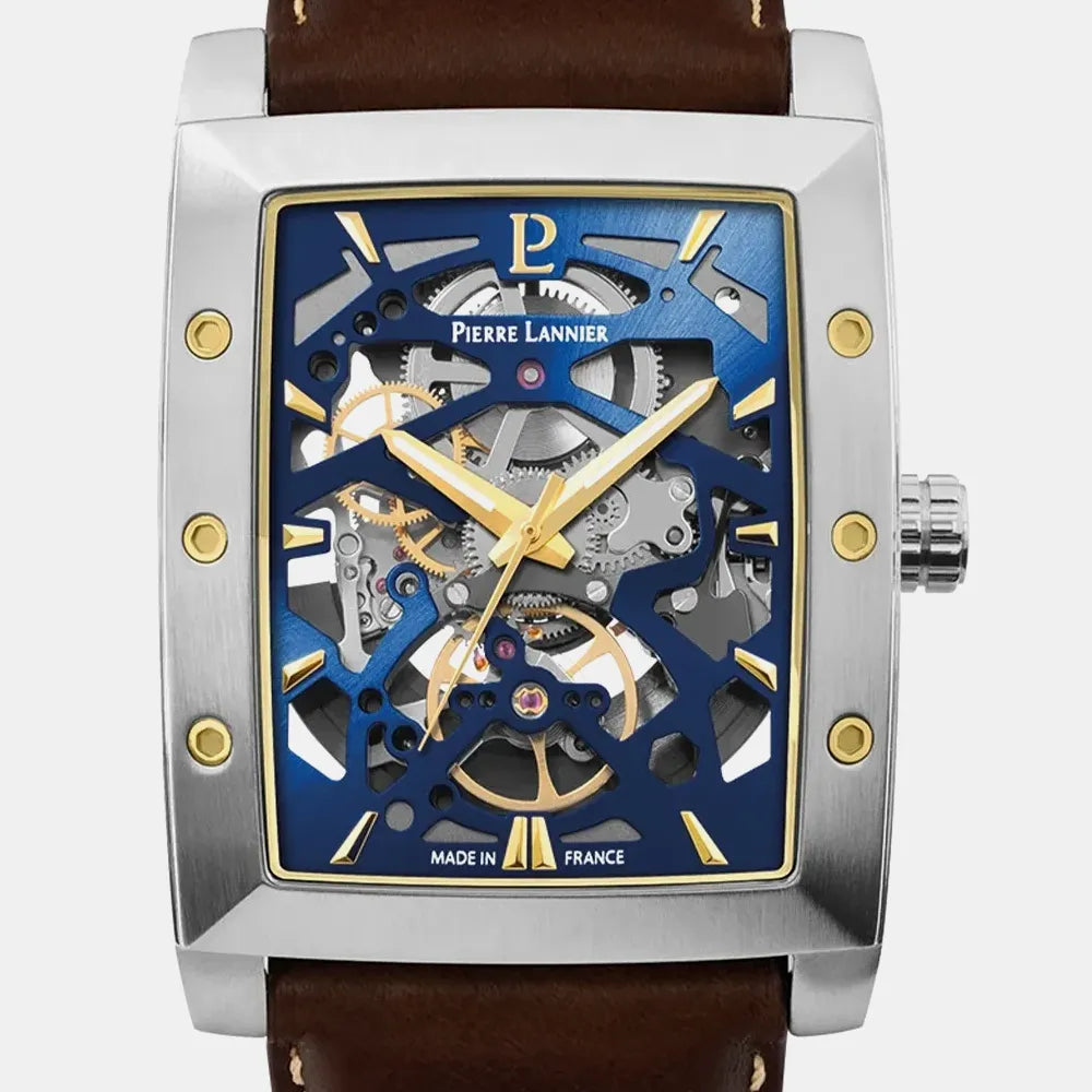 PIERRE LANNIER Montre PIERRE LANNIER Homme Hector en Cuir Marron 342A164