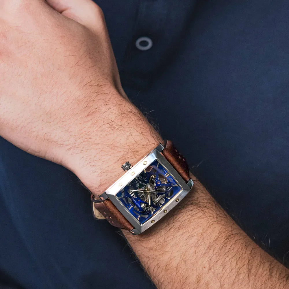 PIERRE LANNIER Montre PIERRE LANNIER Homme Hector en Cuir Marron 342A164