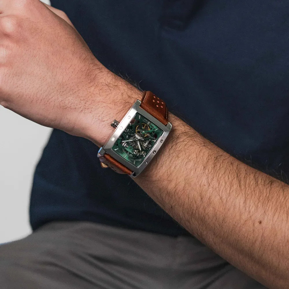 PIERRE LANNIER Montre PIERRE LANNIER Homme Hector en Cuir Marron 342A174