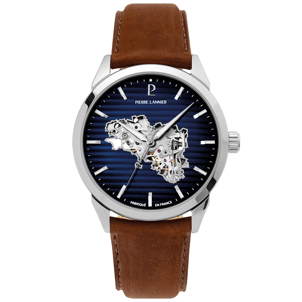 PIERRE LANNIER Montre PIERRE LANNIER Homme Monarck Automatique en Cuir 316F134