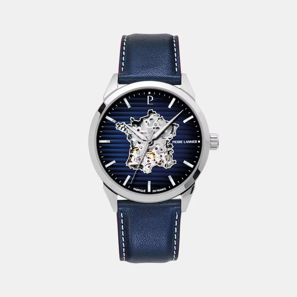PIERRE LANNIER Montre PIERRE LANNIER Homme Monarck Automatique en Cuir 316F166