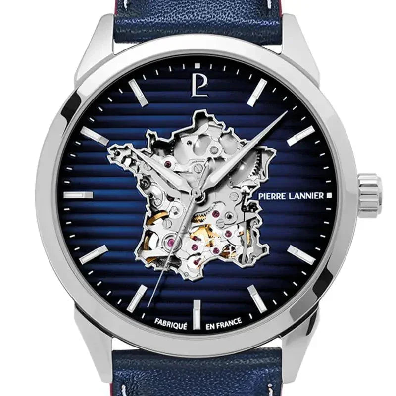 PIERRE LANNIER Montre PIERRE LANNIER Homme Monarck Automatique en Cuir 316F166