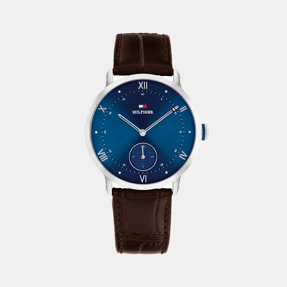 Montre TOMMY HILFIGER Homme Th-Oxford en Cuir Marron 1710800