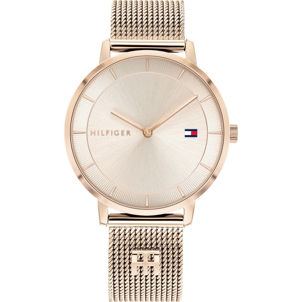TOMMY HILFIGER Montre TOMMY HILFIGER Femme Tea en Acier Milanais Doré Rose 1782287
