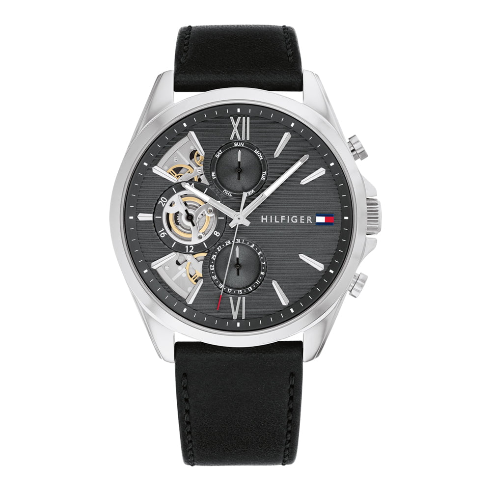 TOMMY HILFIGER Montre TOMMY HILFIGER Homme Baker en Cuir Multifonction 1710644