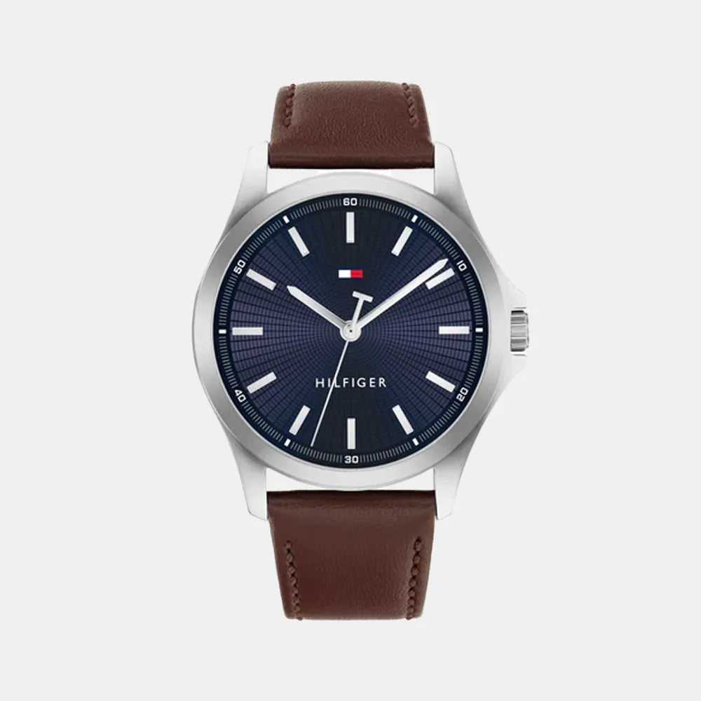 TOMMY HILFIGER Montre TOMMY HILFIGER Homme Bruce en Cuir Marron 1710669