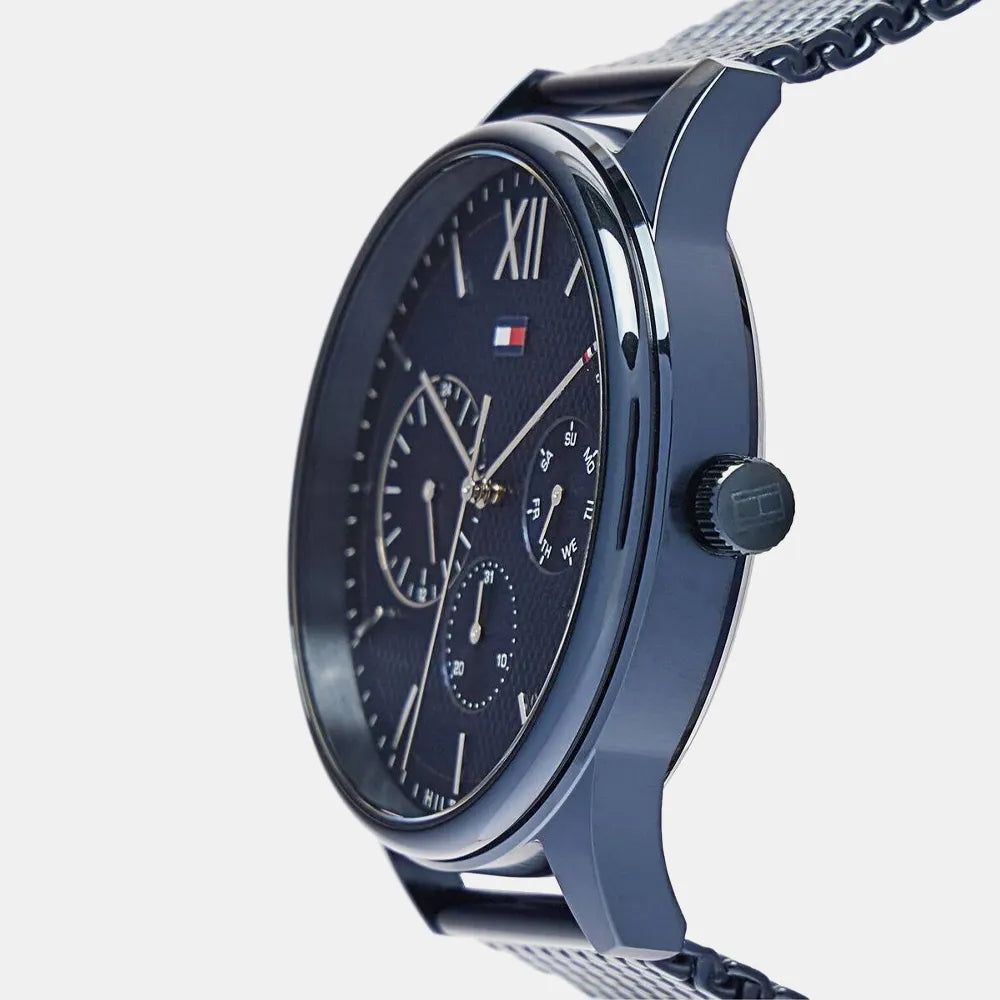 TOMMY HILFIGER Montre TOMMY HILFIGER Homme Damon en Acier Bleu 1791421