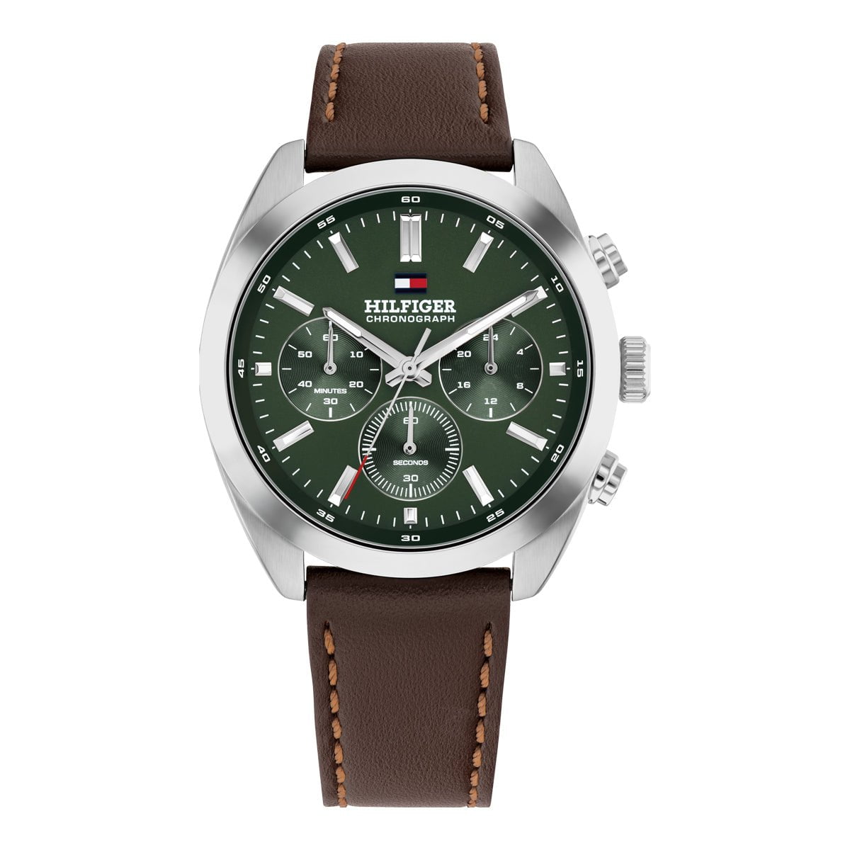 TOMMY HILFIGER Montre TOMMY HILFIGER Homme en Cuir Marron 1710719