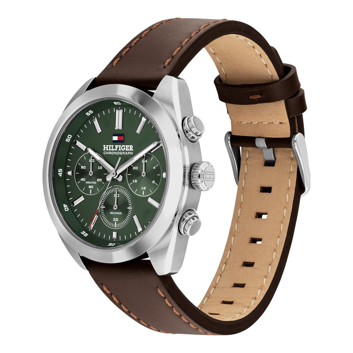 TOMMY HILFIGER Montre TOMMY HILFIGER Homme en Cuir Marron 1710719