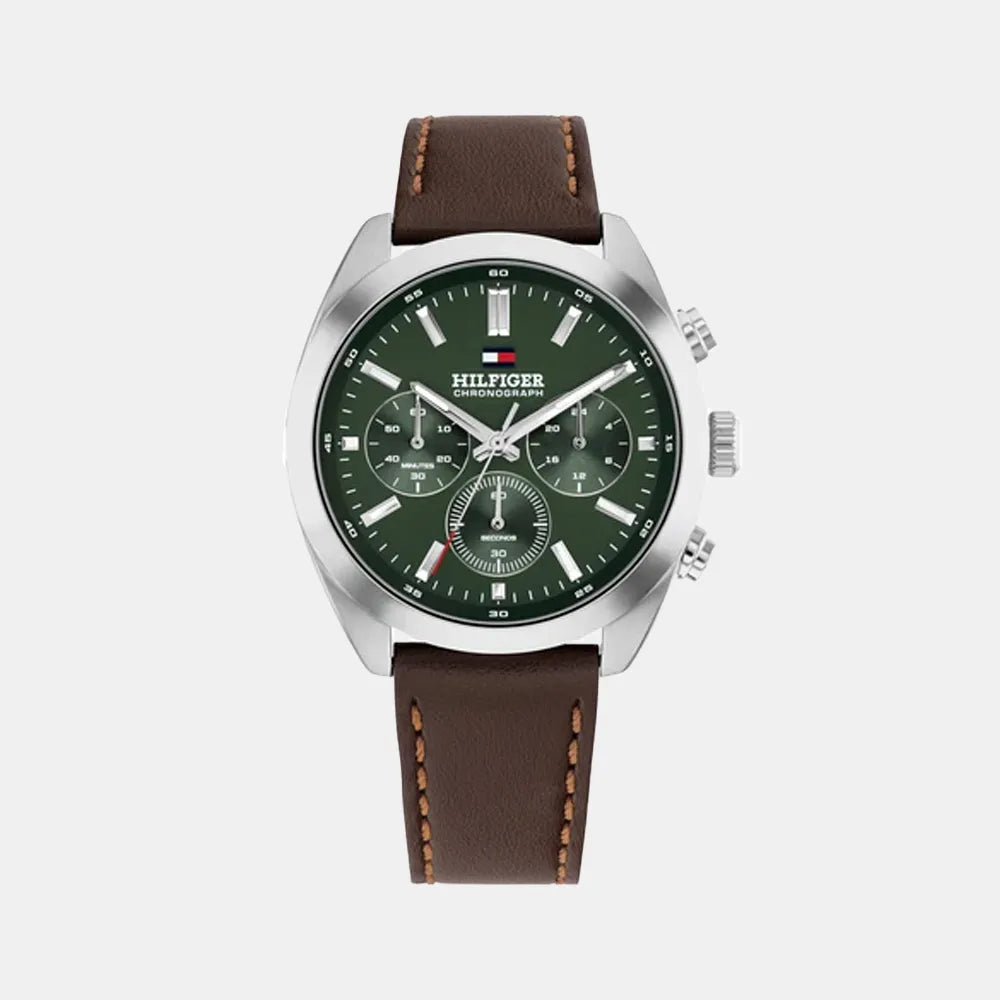 TOMMY HILFIGER Montre TOMMY HILFIGER Homme Hudson Chronographe en Cuir 1710719