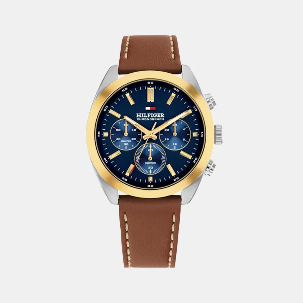 TOMMY HILFIGER Montre TOMMY HILFIGER Homme Hudson Chronographe en Cuir 1710720