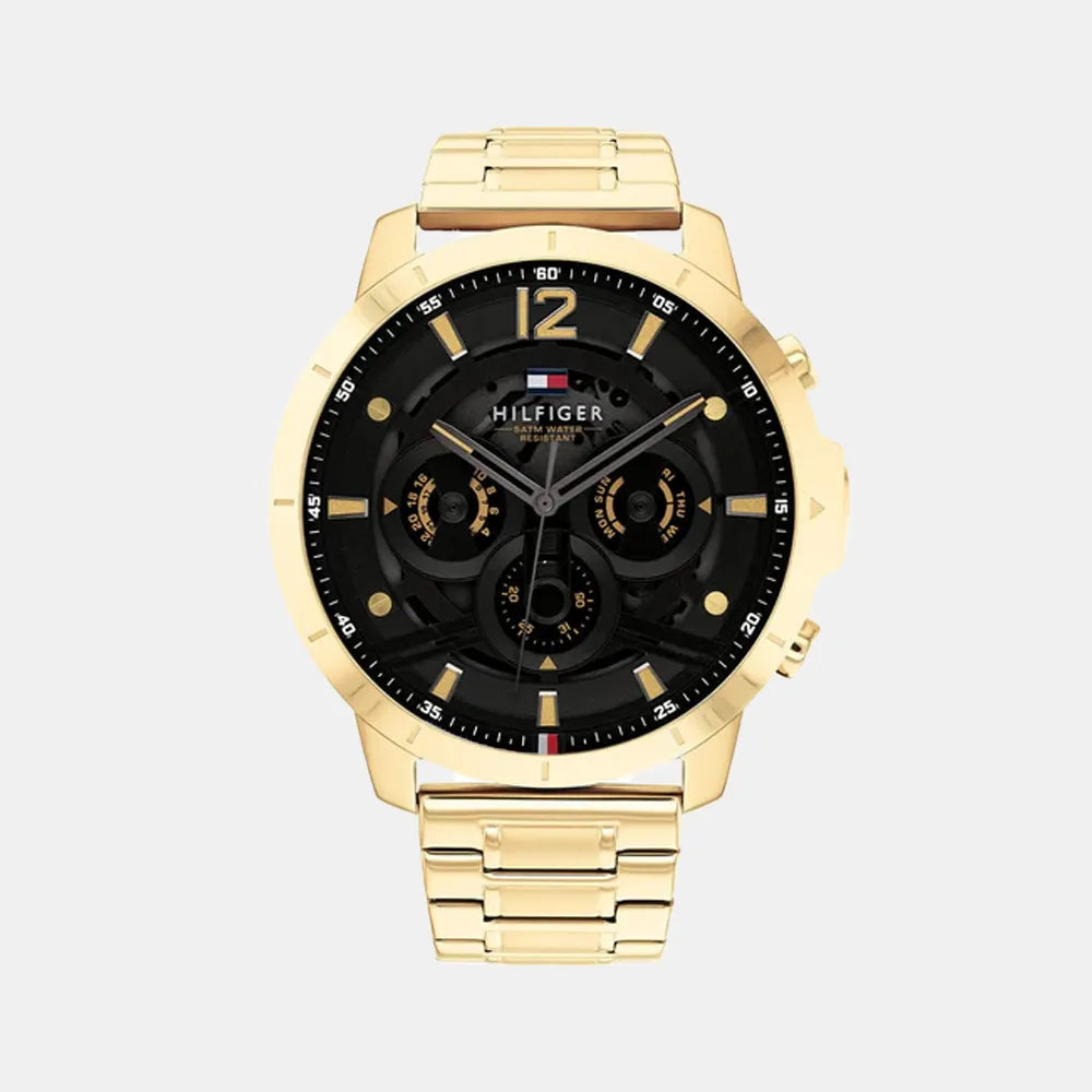 TOMMY HILFIGER Montre TOMMY HILFIGER Homme Luca en Acier Doré 1710511