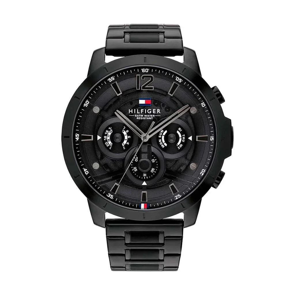 TOMMY HILFIGER Montre TOMMY HILFIGER Homme Luca en Acier Noir 1710494