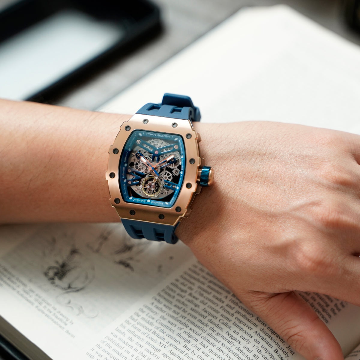 TSAR BOMBA Montre TSAR BOMBA Homme Elemental Automatique TB8208A08