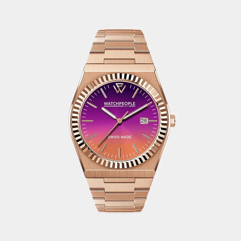 WATCH PEOPLE Montre WATCH PEOPLE Femme WP1 en Acier Rose Doré 700359