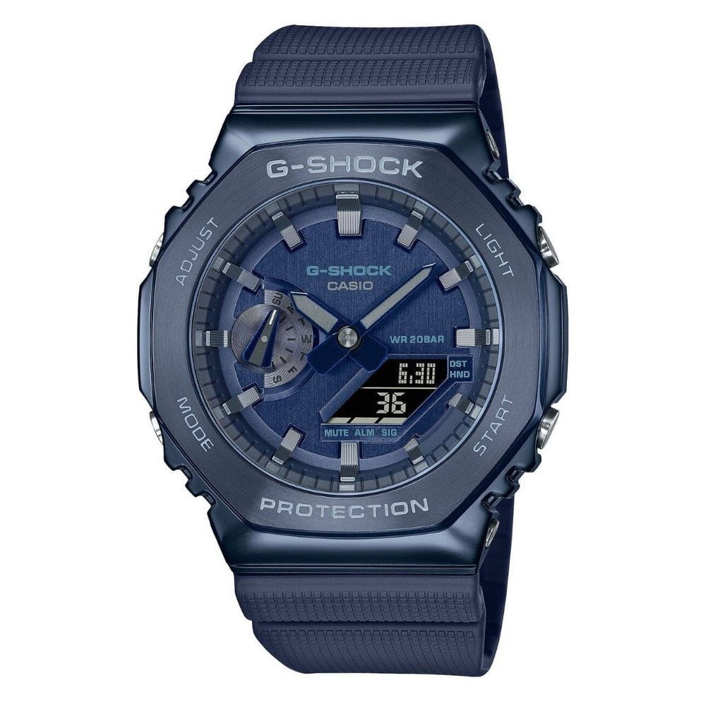 Montre CASIO G-Shock Homme en Silicone Bleu GM-2100N-2AER 