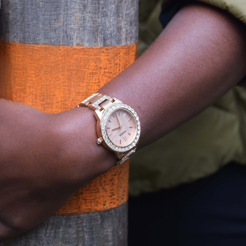 FOSSIL Montre FOSSIL Jesse Femme en acier Doré rose ES3020