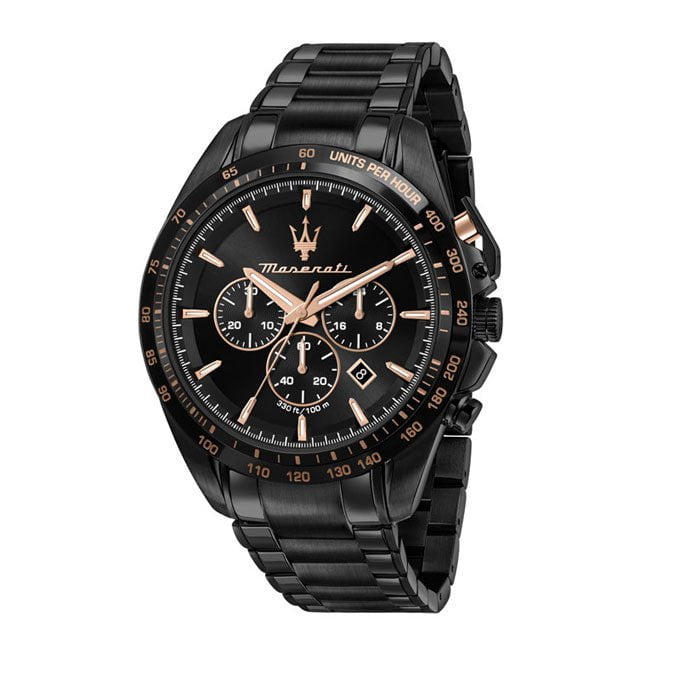 MASERATI Montre MASERATI TRAGUARDO Homme en Acier Noir R8873612048