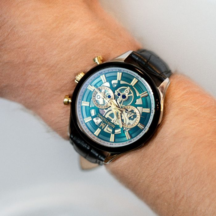 MONTIGNAC Montre MONTIGNAC Homme en Cuir MOW607