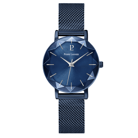 PIERRE LANNIER Montre PIERRE LANNIER Multiples Femme en Acier Milanais Bleu 010P968