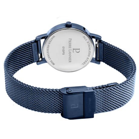 PIERRE LANNIER Montre PIERRE LANNIER Multiples Femme en Acier Milanais Bleu 010P968