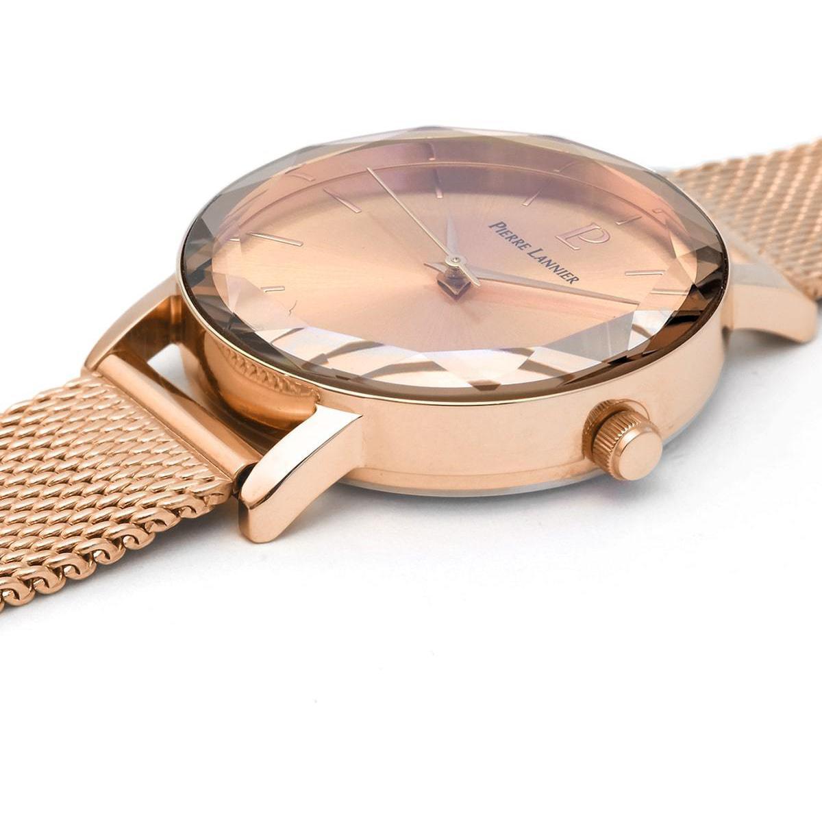 PIERRE LANNIER Montre PIERRE LANNIER Multiples Femme en Acier Milanais Rose Doré 010P958