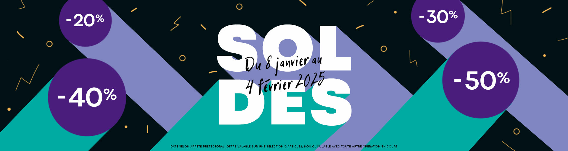 Bannière soldes hivers