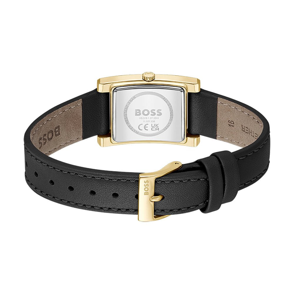 BOSS Montre BOSS Femme Lucy en Cuir Noir 1502742