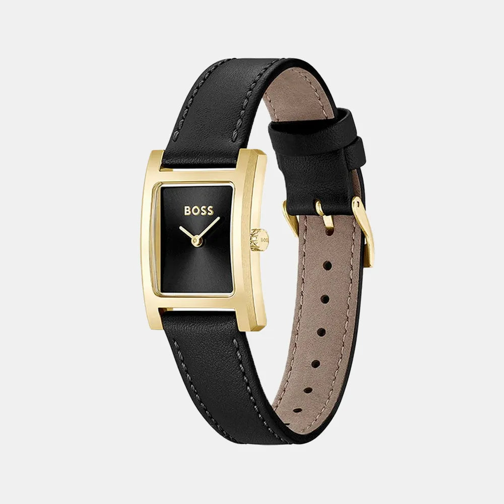 BOSS Montre BOSS Femme Lucy en Cuir Noir 1502742