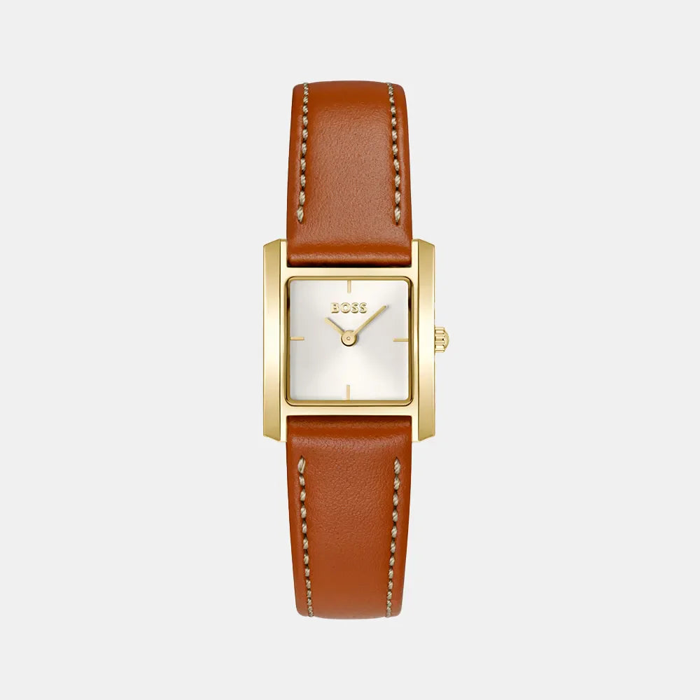 BOSS Montre BOSS Femme Lucy Scala en Cuir Marron 1502846