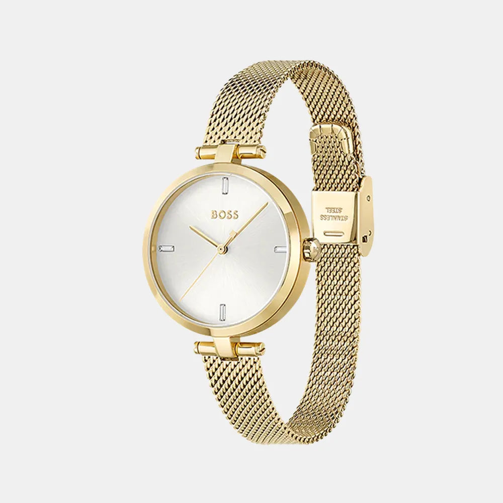 BOSS Montre BOSS Femme Majesty en Acier Milanais Doré 1502586
