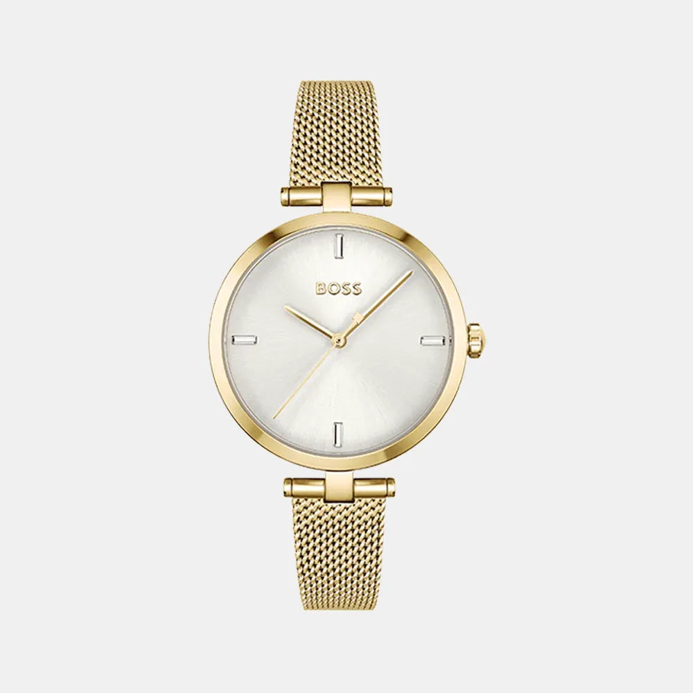 BOSS Montre BOSS Femme Majesty en Acier Milanais Doré 1502586