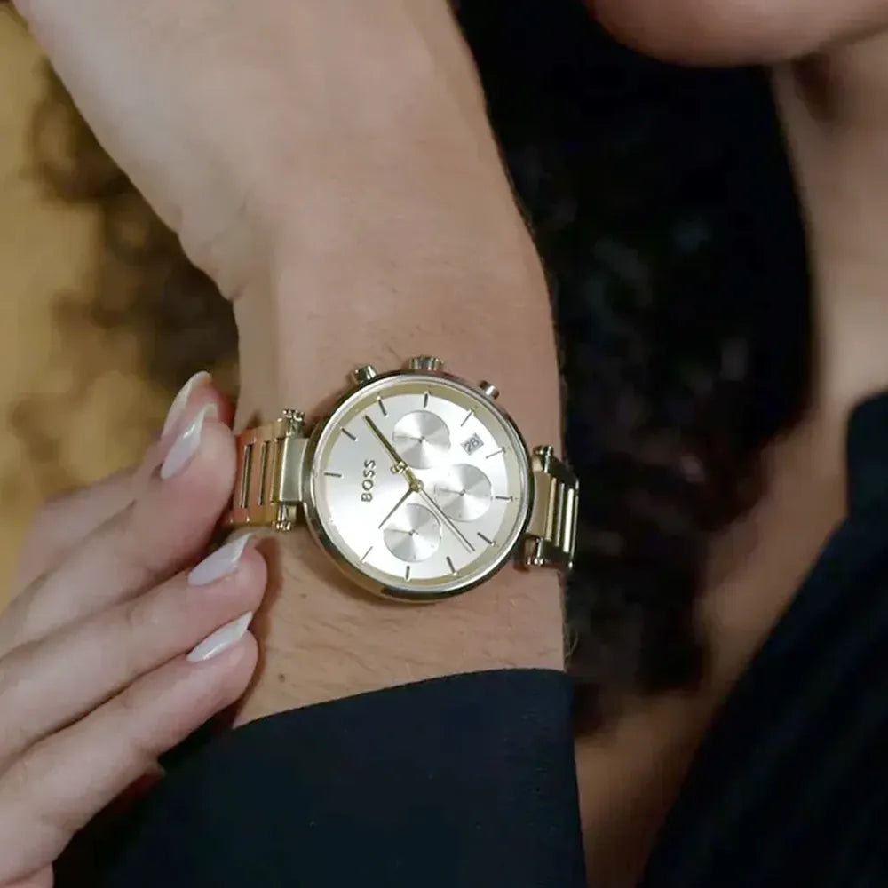 BOSS Montre BOSS Femme Majesty Sport en Acier Doré 1502775