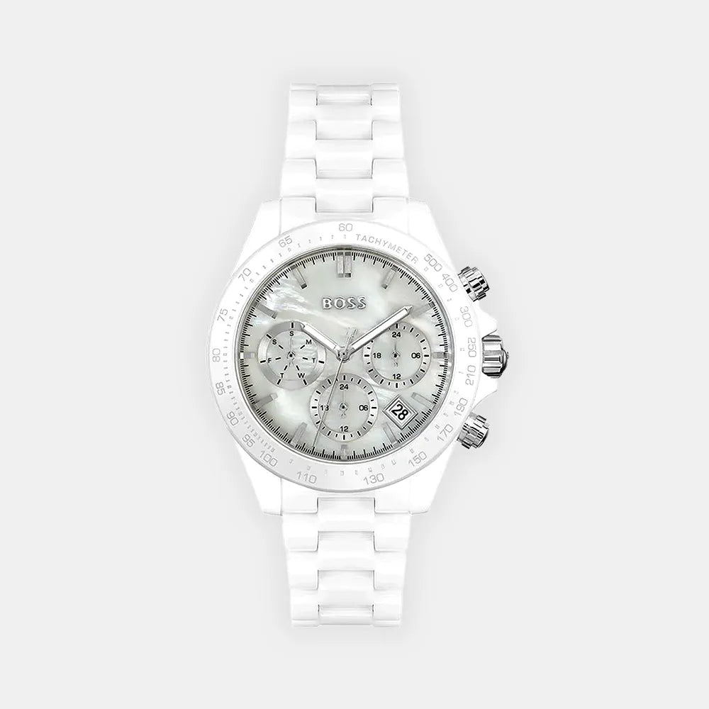 BOSS Montre BOSS Femme Novia Ceramic en Céramique Blanc 1502630