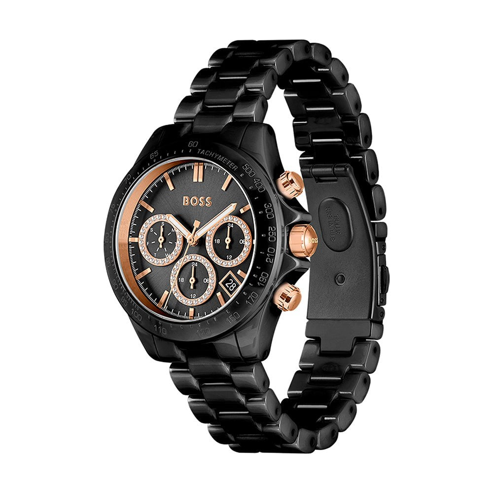 BOSS Montre BOSS Femme Novia Ceramic en Céramique Noir 1502633