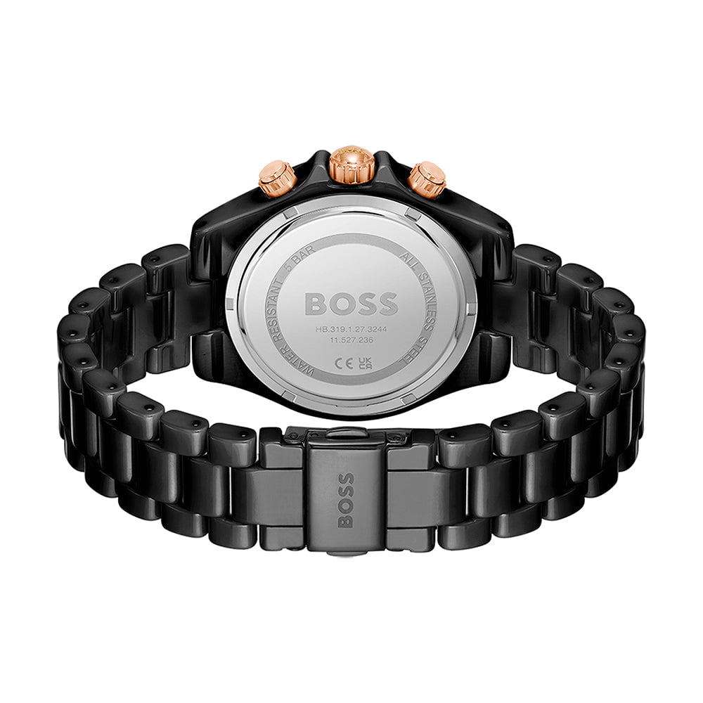 BOSS Montre BOSS Femme Novia Ceramic en Céramique Noir 1502633