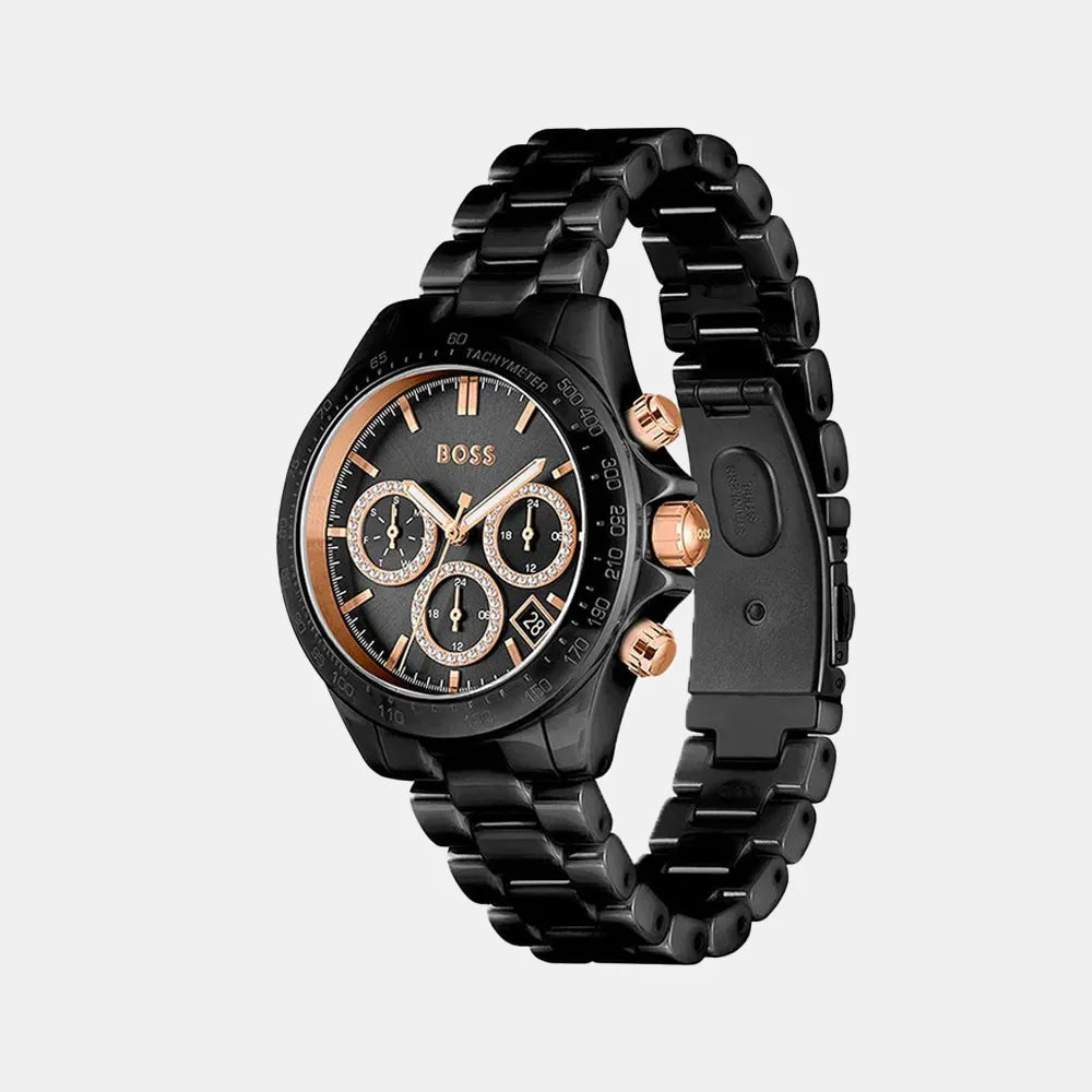 BOSS Montre BOSS Femme Novia Ceramic en Céramique Noir 1502633